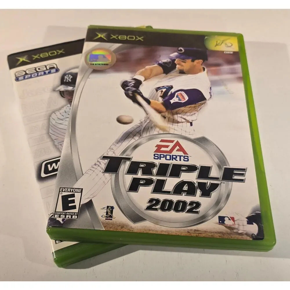 World Series Baseball 2K3 Triple Play 2002 Original Xbox Game Lot CIB